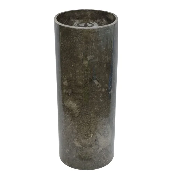 Produto Cuba de Banheiro Pedra Vulcânica Piso Redonda 40 cm (Jawa Polida)