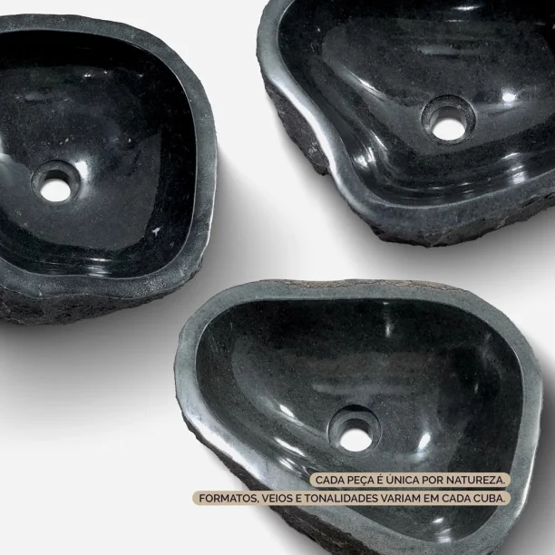 Cuba de Banheiro Pedra Vulcânica Rústica Apoio até 40 cm (Jawa) Produto Cuba de Banheiro Pedra Vulcânica Rústica Apoio até 40 cm (Jawa)