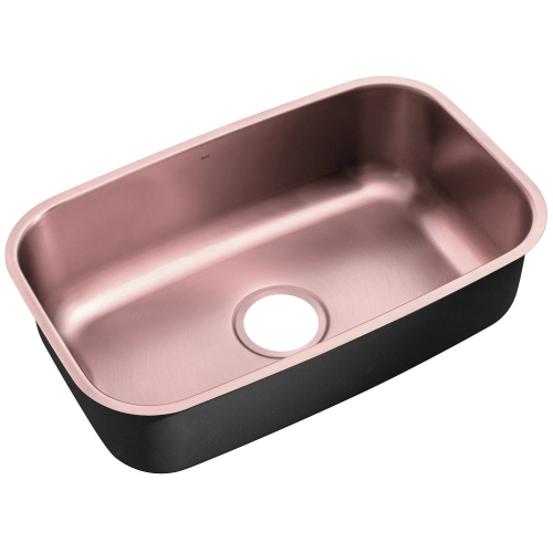 Cuba de Cozinha Inox Retangular 59x37 cm (Miura Ros&eacute; Gold Fosca)