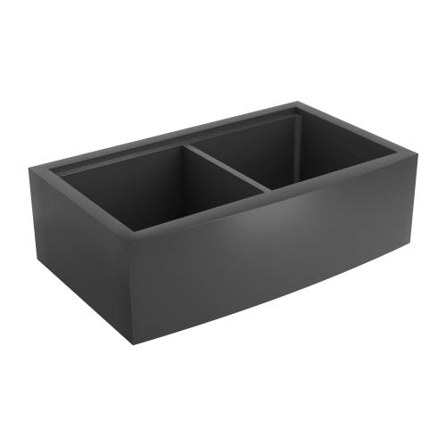 Cuba Dupla Fazenda Workstation de Cozinha Inox 84x50 cm (Ise Grafite Fosca)