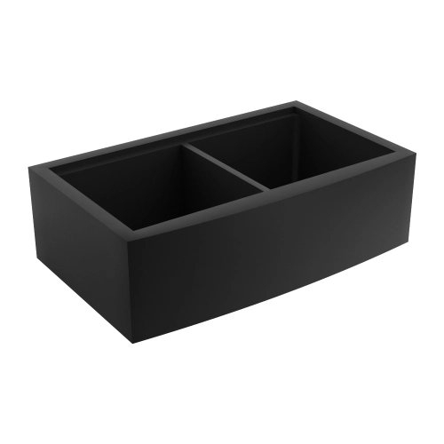 Cuba Dupla Fazenda Workstation de Cozinha Inox 84x50 cm (Ise Preta Fosca)