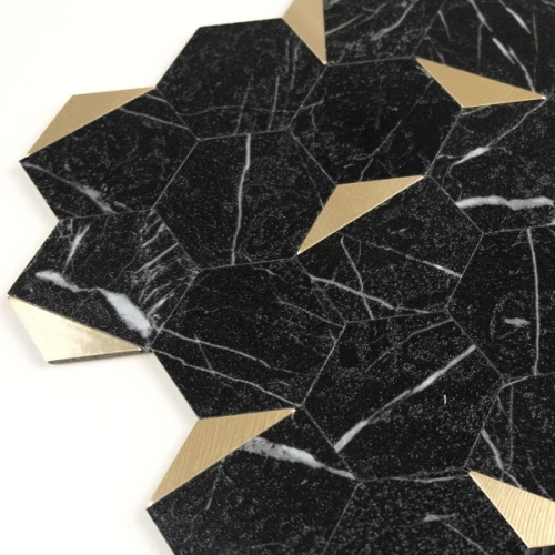 Produto Pastilhas Adesivas Metálicas (Nero Gold)