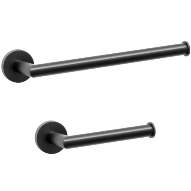 Kit de Acessórios para Lavabo Top Inox (Monet Preto Fosco) Produto Kit de Acessórios para Lavabo Top Inox (Monet Preto Fosco)