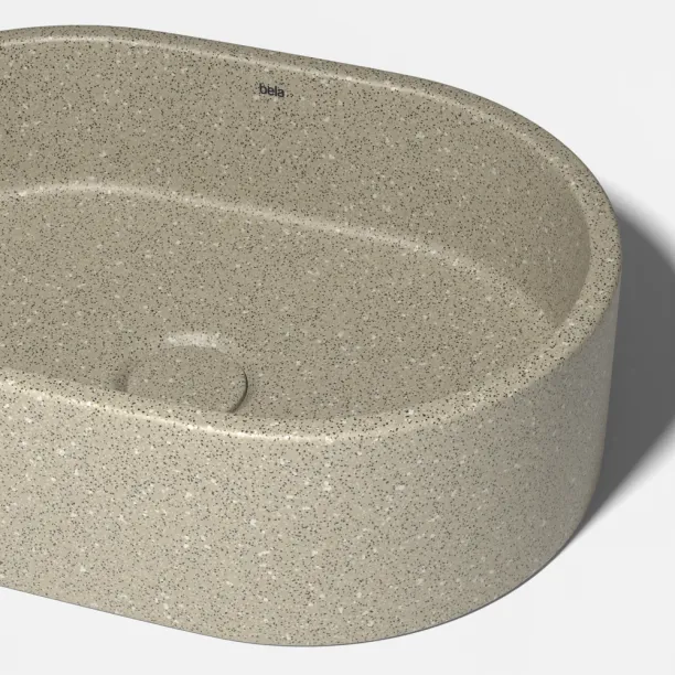 Cuba de Banheiro Concreto Apoio Elipse 40 cm (Francs Granilite Fóssil) Produto Cuba de Banheiro Concreto Apoio Elipse 40 cm (Francs Granilite Fóssil)