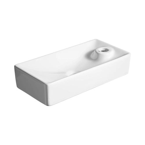 Cuba de Banheiro Lou&ccedil;a Apoio ou Suspensa Retangular 44 cm (Braga Branca)