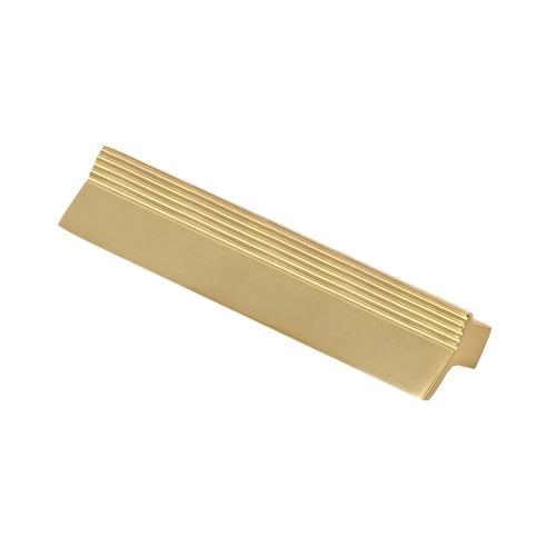 Produto Puxador para Móvel Alça Sobrepor 96 mm Zamac (Troia Dourado Fosco) - Outlet
