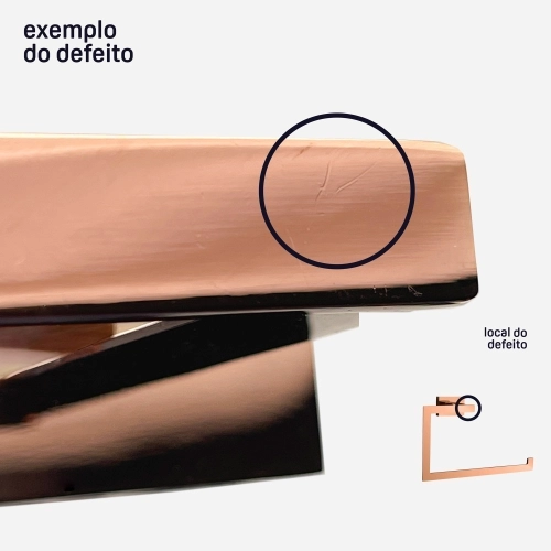 Porta Toalha de Rosto (Mondrian Rosé Gold) - Outlet Produto Porta Toalha de Rosto (Mondrian Rosé Gold) - Outlet
