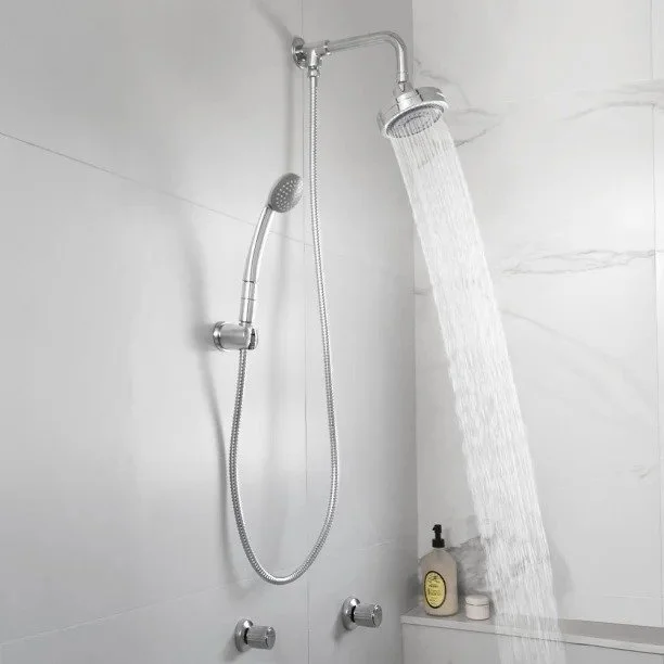 Ducha Auto Limpante Redonda 12 cm de Parede com Desviador (Gutta Cromada) - Outlet Produto Ducha Auto Limpante Redonda 12 cm de Parede com Desviador (Gutta Cromada) - Outlet
