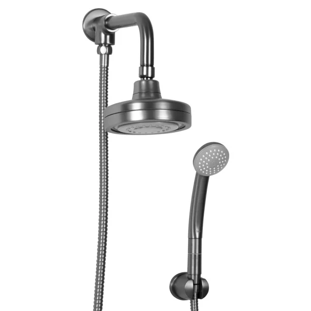 Ducha Auto Limpante Redonda 12 cm de Parede com Desviador (Gutta Grafite Fosca) - Outlet Produto Ducha Auto Limpante Redonda 12 cm de Parede com Desviador (Gutta Grafite Fosca) - Outlet