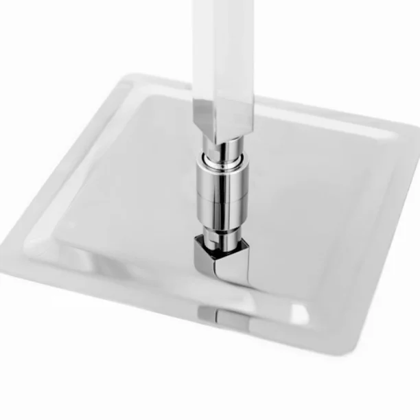 Ducha de Inox Quadrada 20x20 cm de Teto (Cromada) - Outlet Produto Ducha de Inox Quadrada 20x20 cm de Teto (Cromada) - Outlet