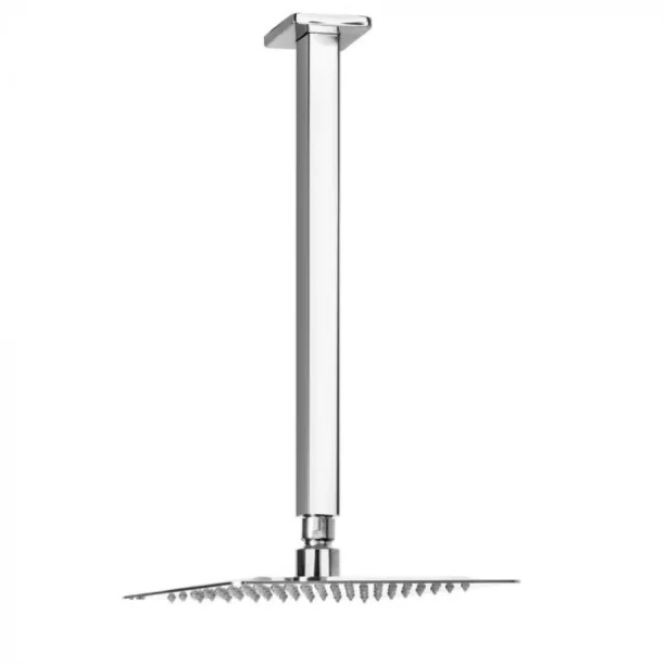 Ducha de Inox Quadrada 20x20 cm de Teto (Cromada) - Outlet Produto Ducha de Inox Quadrada 20x20 cm de Teto (Cromada) - Outlet