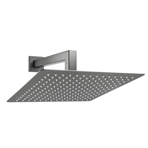 Ducha de Inox Quadrada 30x30 cm de Parede (Grafite Fosca)