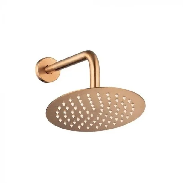 Ducha de Inox Redonda 20 cm de Parede (Rosé Gold Fosca) - Outlet Produto Ducha de Inox Redonda 20 cm de Parede (Rosé Gold Fosca) - Outlet