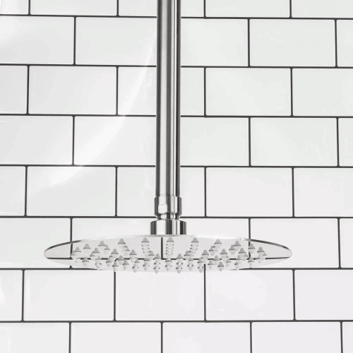 Produto Ducha de Inox Redonda 20 cm de Teto (Escovada)