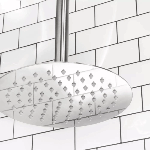 Produto Ducha de Inox Redonda 20 cm de Teto (Escovada)