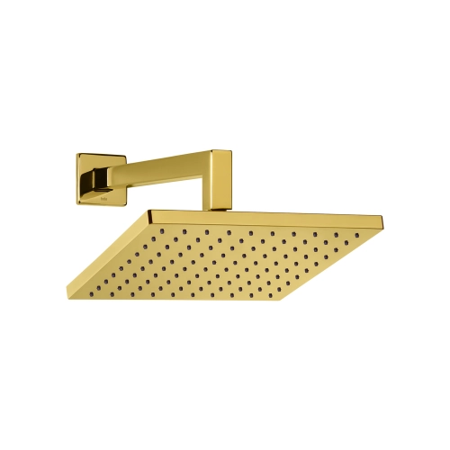 Ducha Quadrada 25x25 cm de Parede (Vitalis Dourado)