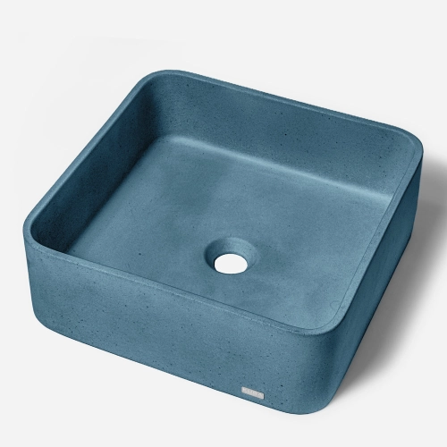 Produto Cuba de Banheiro Concreto Apoio Quadrada 40 cm (Urban Caribe)