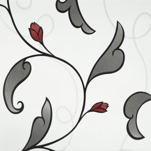 Papel de Parede Floral Lavável 10,00 x 0,53 m (Audacia Sei) Produto Papel de Parede Floral Lavável 10,00 x 0,53 m (Audacia Sei)