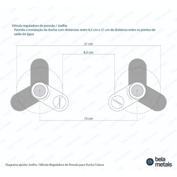 Produto Ducha Coluna de Inox Redonda 25 cm (Escovada) - Outlet