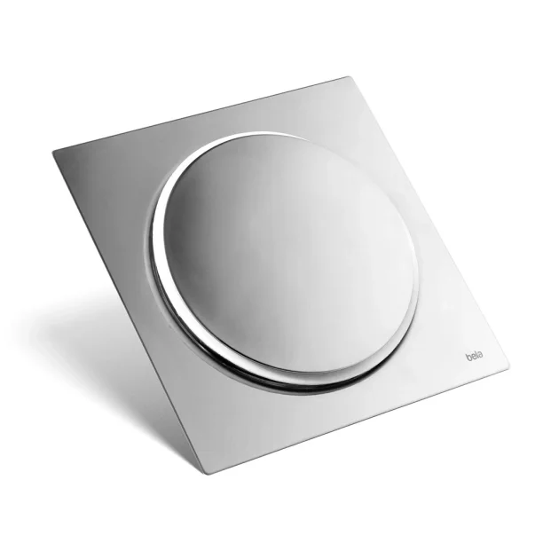 Ralo Click Inteligente de Banheiro 15x15 cm (Inox Espelhado) - Outlet Produto Ralo Click Inteligente de Banheiro 15x15 cm (Inox Espelhado) - Outlet