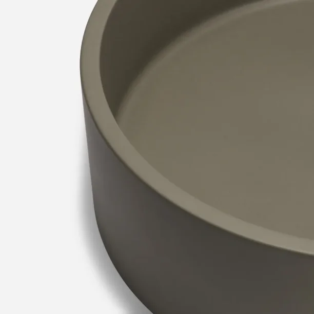 Cuba de Banheiro Concreto Apoio Redonda 39 cm (Oso Musgo) Produto Cuba de Banheiro Concreto Apoio Redonda 39 cm (Oso Musgo)