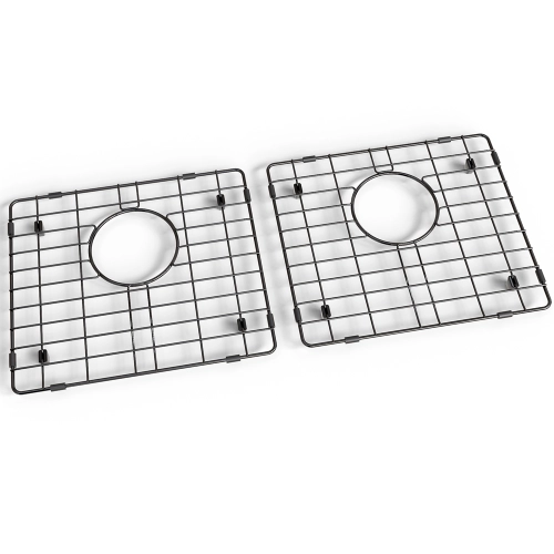 Grade Aramada Inox para Cuba Dupla 32x37 cm (Preta | Grafite Fosca)