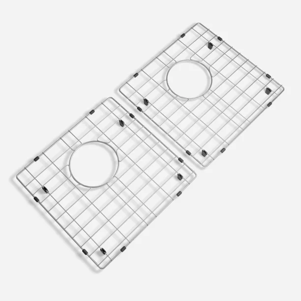Grade Aramada Inox para Cuba Dupla 35x34 cm (Escovada) Produto Grade Aramada Inox para Cuba Dupla 35x34 cm (Escovada)