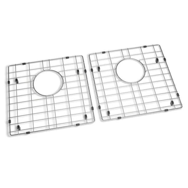 Grade Aramada Inox para Cuba Dupla 35x34 cm (Escovada) Produto Grade Aramada Inox para Cuba Dupla 35x34 cm (Escovada)
