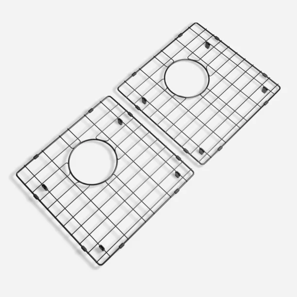 Grade Aramada Inox para Cuba Dupla 35x34 cm (Preta | Grafite Fosca) Produto Grade Aramada Inox para Cuba Dupla 35x34 cm (Preta | Grafite Fosca)