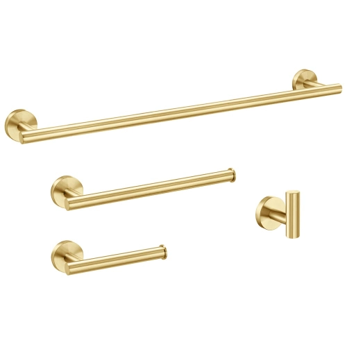 Kit de Acess&oacute;rios para Banheiro Inox (Tarsila Ouro Fosco)