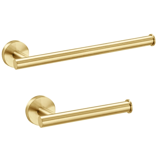 Produto Kit de Acessórios para Lavabo Top Inox (Tarsila Ouro Fosco)