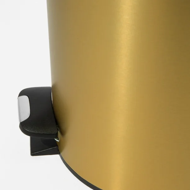 Lixeira Inox Redonda com Pedal 12 Litros (Ouro Fosca) Produto Lixeira Inox Redonda com Pedal 12 Litros (Ouro Fosca)