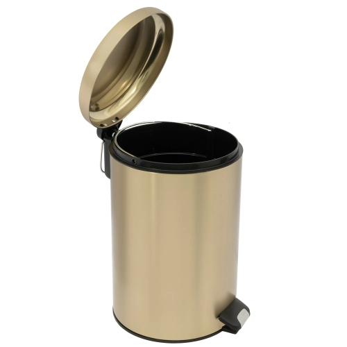 Lixeira Redonda com Pedal 12 Litros (Ouro Fosca) Produto Lixeira Redonda com Pedal 12 Litros (Ouro Fosca)