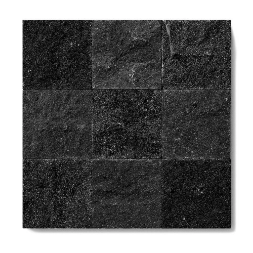 Pedra Hitam Bruta 10x10 cm - m&sup2;