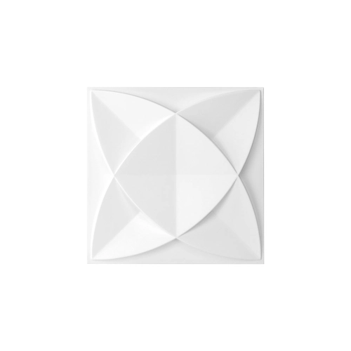 Placa 3D Mini Amsterdam Auto Adesivo 25x25 cm (Branco)