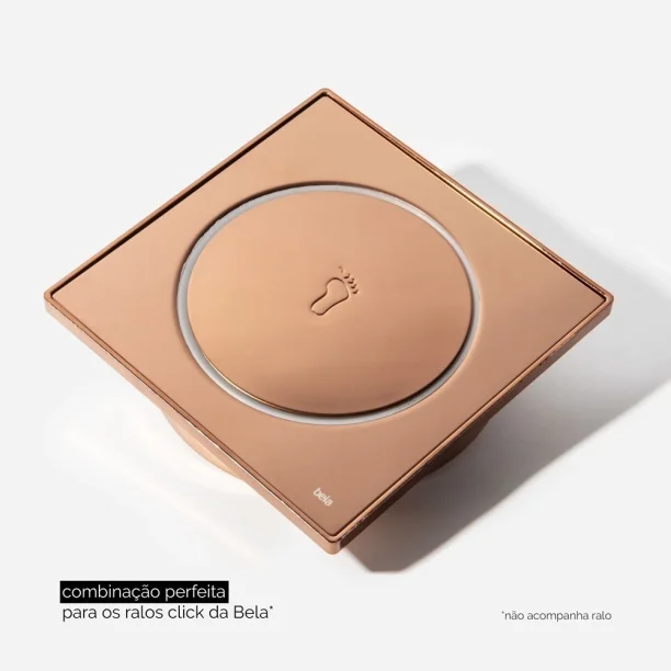 Porta Grelha 15x15 cm (Rosé Gold) Produto Porta Grelha 15x15 cm (Rosé Gold)