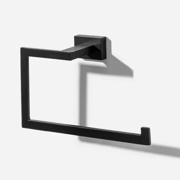 Produto Porta Toalha de Rosto (Mondrian Preto Fosco) - Outlet
