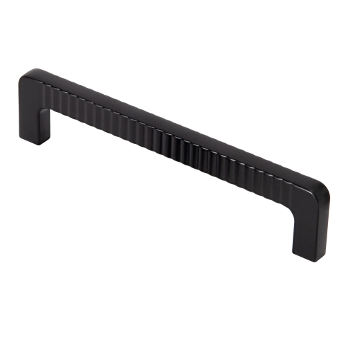 Puxador para Móvel Alça Sobrepor 128 mm Zamac (Petra Preto Fosco) Produto Puxador para Móvel Alça Sobrepor 128 mm Zamac (Petra Preto Fosco)