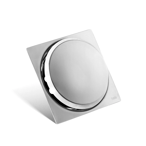 Ralo Click Inteligente de Banheiro 10x10 cm (Inox Espelhado)