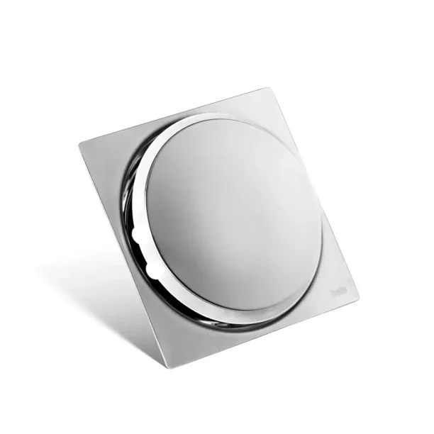 Produto Ralo Click Inteligente de Banheiro 10x10 cm (Inox Espelhado) - Outlet