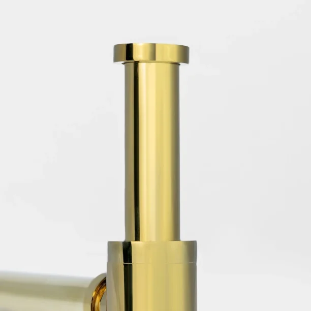 Sifão Metálico com Copo para Banheiro (Line Dourado) - Outlet Produto Sifão Metálico com Copo para Banheiro (Line Dourado) - Outlet