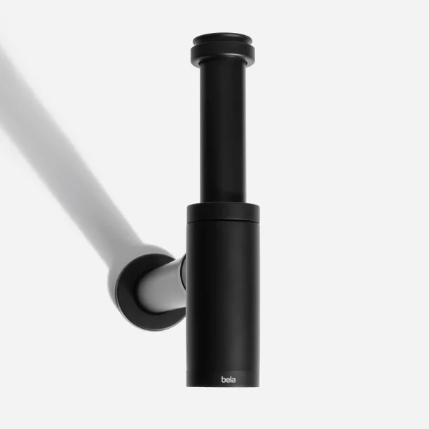 Sifão de Inox com Copo para Banheiro (Gran Preto Fosco) - Outlet Produto Sifão de Inox com Copo para Banheiro (Gran Preto Fosco) - Outlet