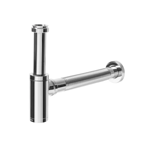 Produto Sifão de Inox Flexível com Copo para Banheiro (Gran Cromado) - Outlet
