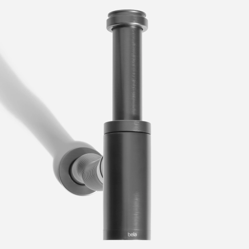 Sif&atilde;o de Inox Flex&iacute;vel com Copo para Banheiro (Gran Grafite Fosco)