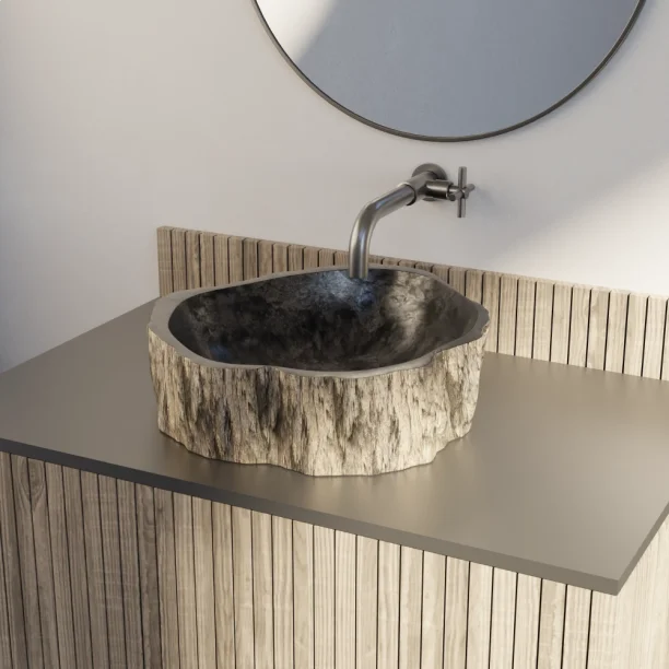 Torneira de Parede para Banheiro Inox (Alva Grafite Fosca) Produto Torneira de Parede para Banheiro Inox (Alva Grafite Fosca)