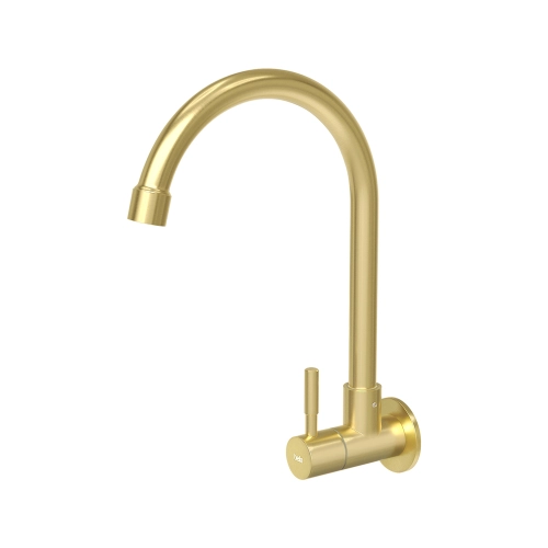 Torneira de Parede para Cozinha Inox (Brava Ouro Fosca)