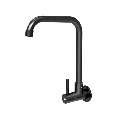 Torneira de Parede para Cozinha Inox (Grace Preta Fosca)