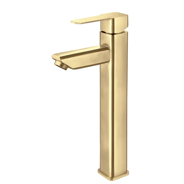 Produto Torneira Monocomando Alta para Banheiro Inox (Adda Ouro Fosco) - Outlet
