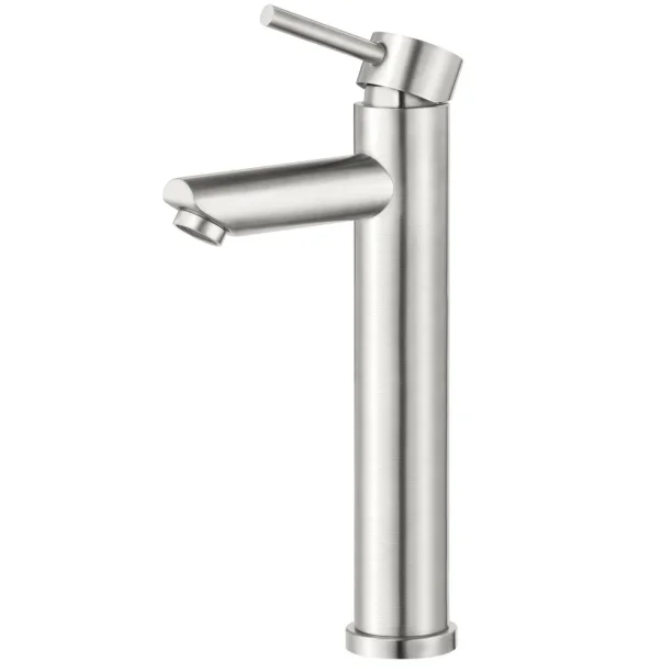 Torneira Monocomando Alta para Banheiro Inox (Lis Escovada) - Outlet Produto Torneira Monocomando Alta para Banheiro Inox (Lis Escovada) - Outlet