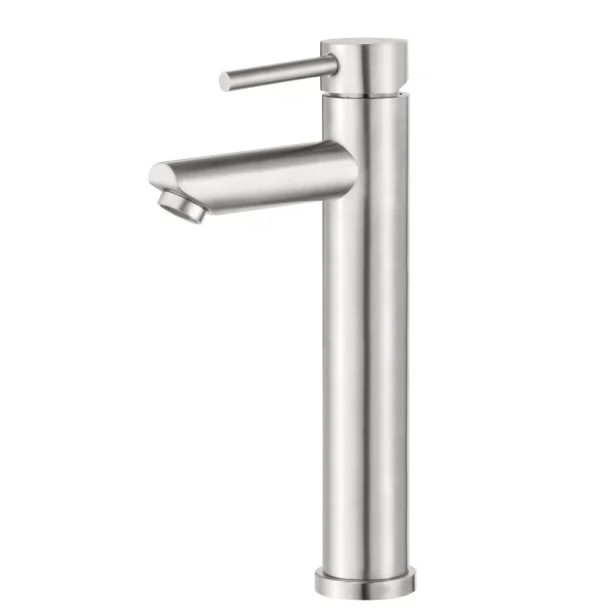 Torneira Monocomando Alta para Banheiro Inox (Lis Escovada) - Outlet Produto Torneira Monocomando Alta para Banheiro Inox (Lis Escovada) - Outlet